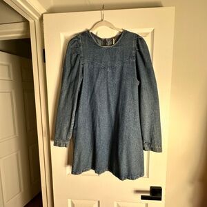 Free People Jean Long Sleeve Mini Dress Size 6